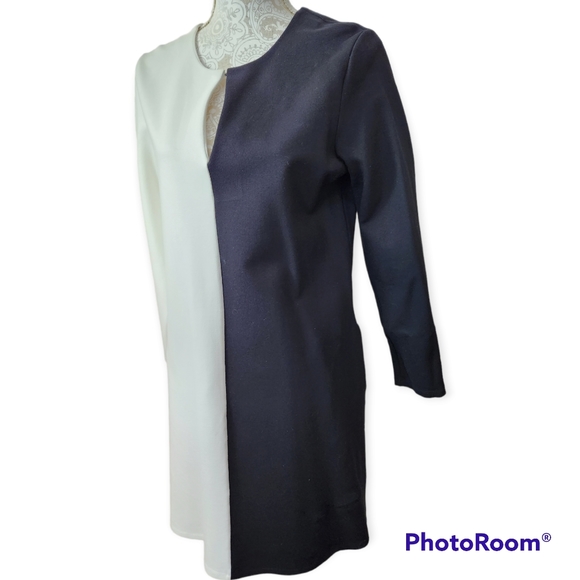 Kenneth Cole New York Black & White Dress size Large - Picture 2 of 16